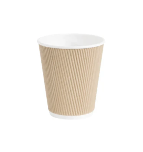 Double Kraft Paper Coffee Cups 12oz / 340ml Pack of 25 EC0225 (Parcel Rate)
