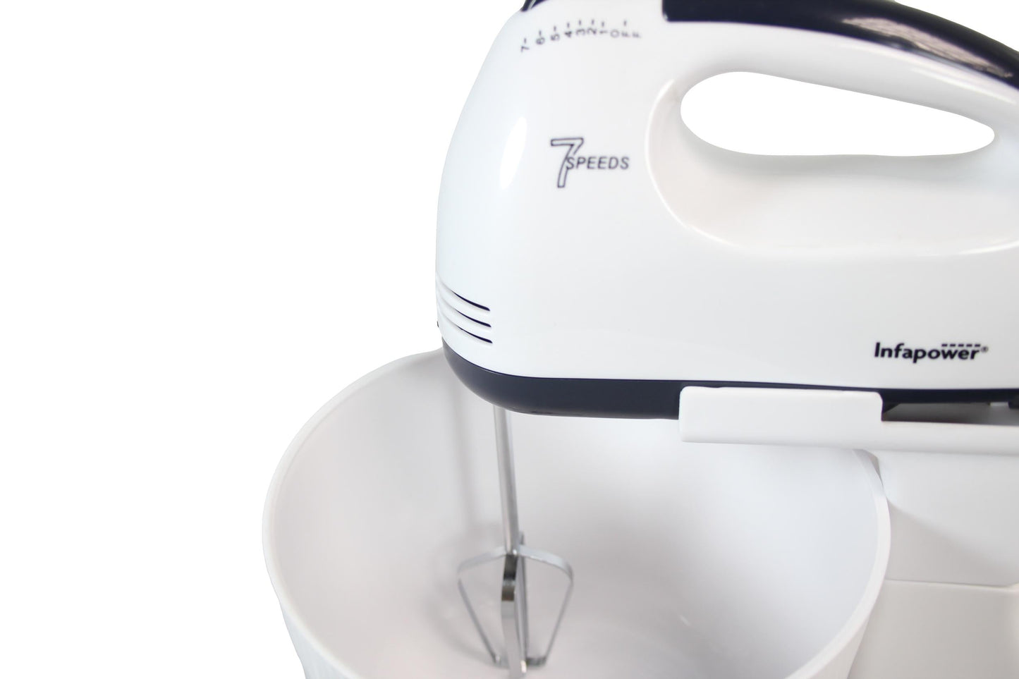 The Perfect Kitchen Companion Hand Mixer With Bowl And Stand 2.0L Bowl With An Efficient Cooling System 19x25cm X102 (Parcel Rate)