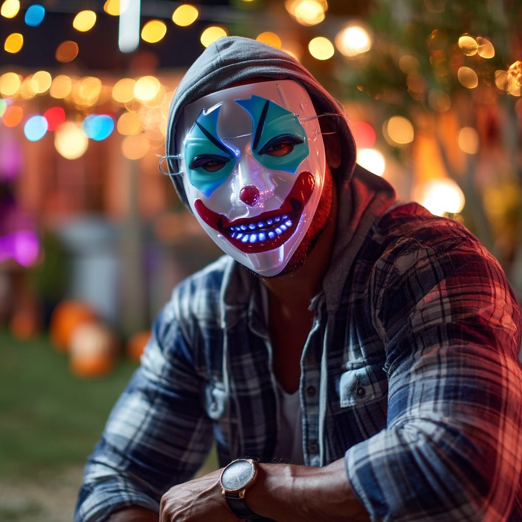 Halloween Creepy Clown Mask Ideal For Parties Or Trick Or Treat Costumes V21243 (Parcel Rate)