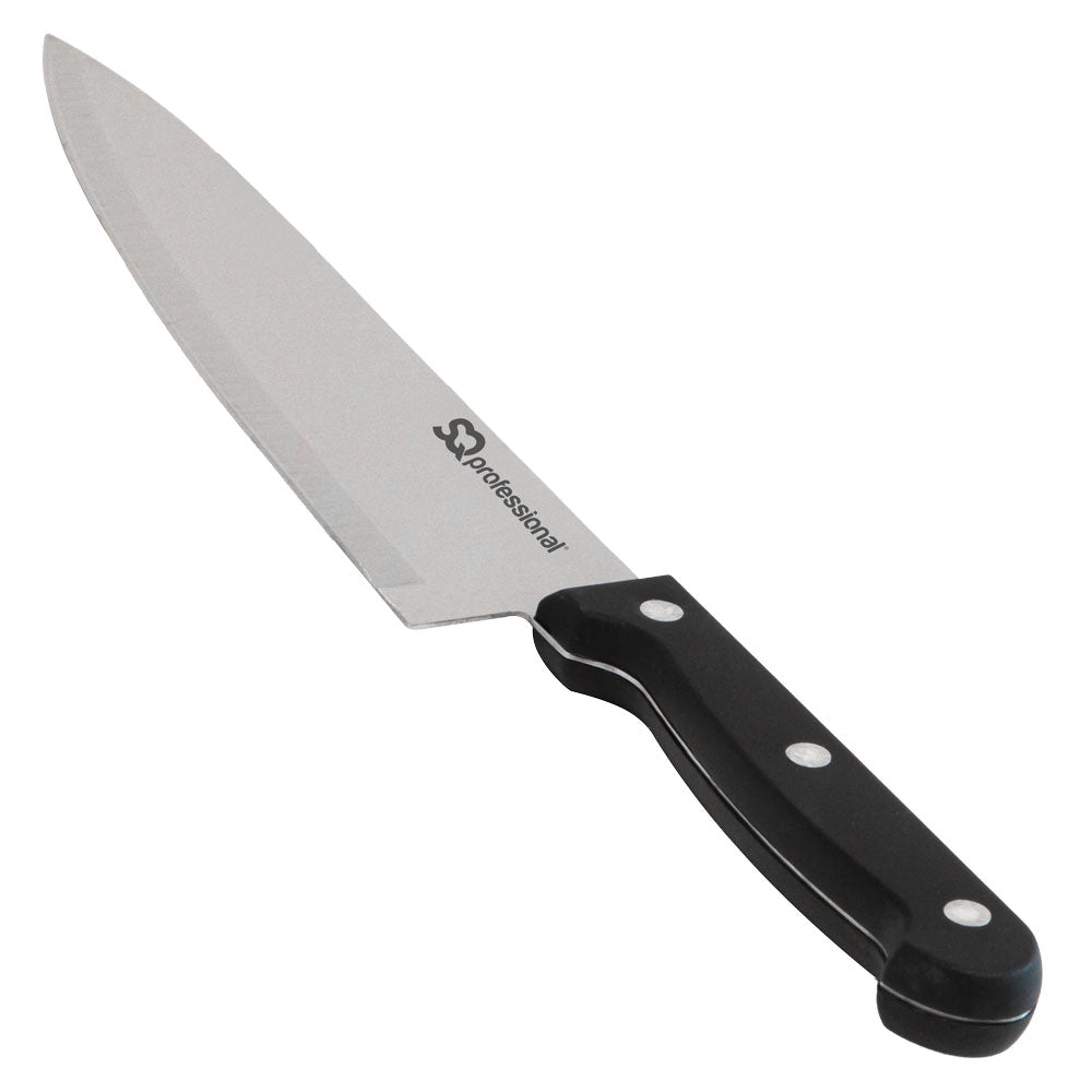 SQ Professional Stainless Steel Knife Set of 14 including Block and Scissors 10941 (Parcel Rate)