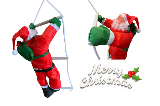 Christmas Decor Climbing Santa Claus with Rope Ladder 50cm 1758 (Parcel Rate)