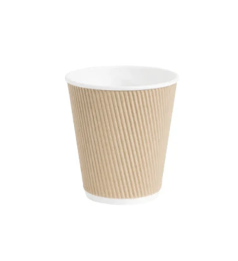 Double Kraft Paper Coffee Cups 8oz / 235ml Pack of 100 EC1529 (Parcel Rate)