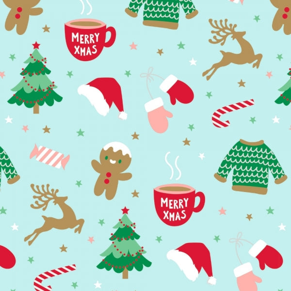Festive Christmas Gift Wrapping Paper 2.5m x 70cm Assorted Designs P2631 (Parcel Rate)