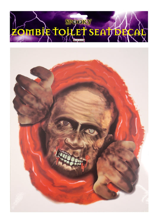 Halloween Toilet Seat Spooky Zombie Decal Sticker V41156 (Large Letter Rate)