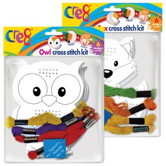 Arts and Crafts Animal Cross Stitch Kit Assorted Designs P2520 (Large Letter Rate)