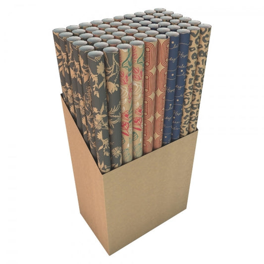 Kraft Birthday Special Occasions Gift Wrapping Paper 2m x 70cm Assorted Designs P2787 (Parcel Rate))
