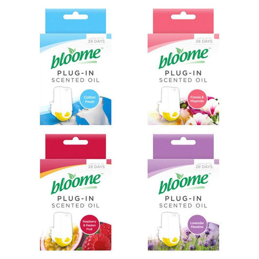 Bloome Air Freshener Scented Oil Plug In 20ml Assorted Scents 301260 (Parcel Rate)