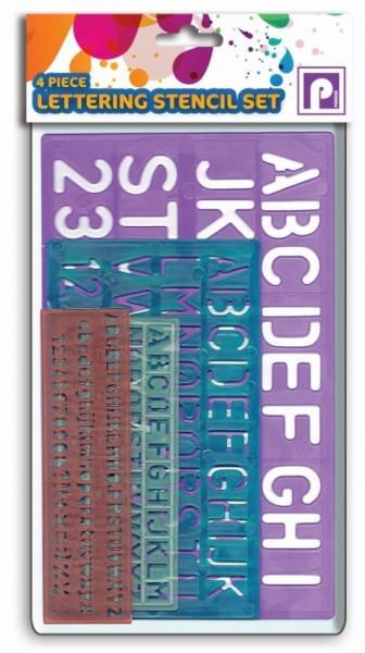 Stationery Plastic Alphabet Letter Drawing Stencil Set of 3 P2428A (Large Letter Rate)