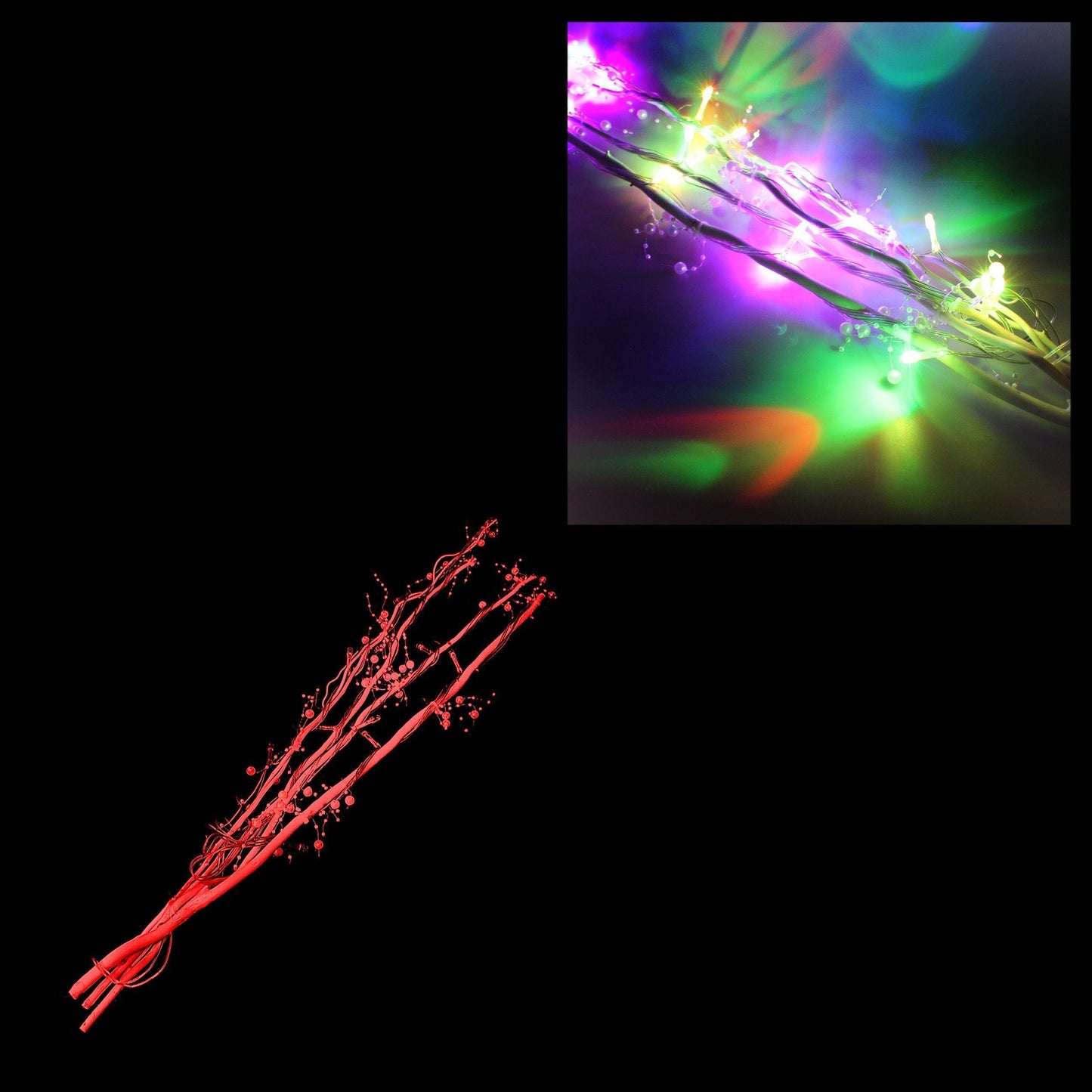 Multicolour LED Christmas Twigs 57cm 4718 (Large Letter Rate)