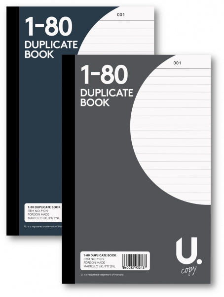 Duplicate Invoice Book Numbers Letters Shop Receipt 1-70 Pages P1019 A (Large Letter Rate)
